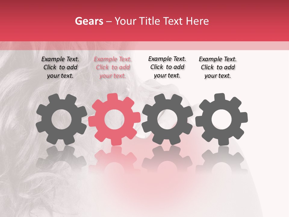 Black And White Model Tension PowerPoint Template