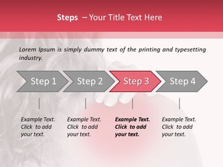 Black And White Model Tension PowerPoint Template
