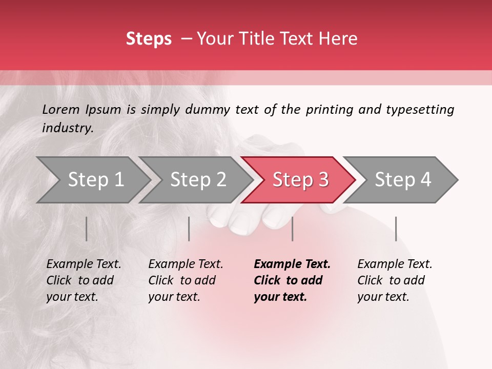 Black And White Model Tension PowerPoint Template