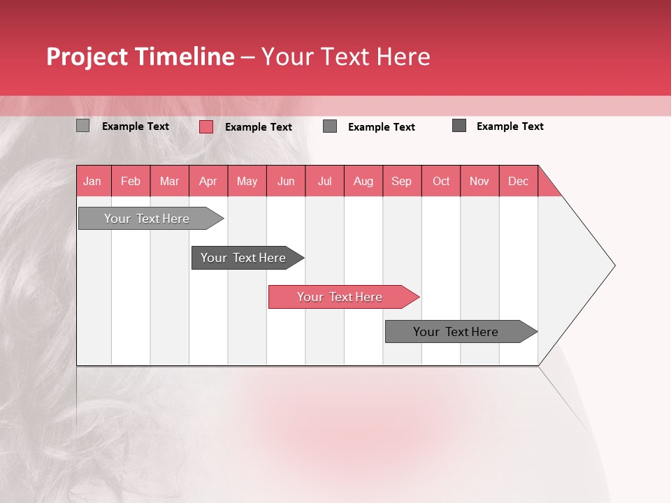 Black And White Model Tension PowerPoint Template