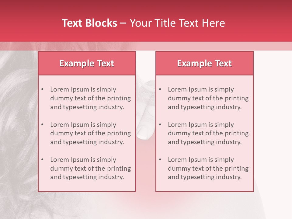 Black And White Model Tension PowerPoint Template