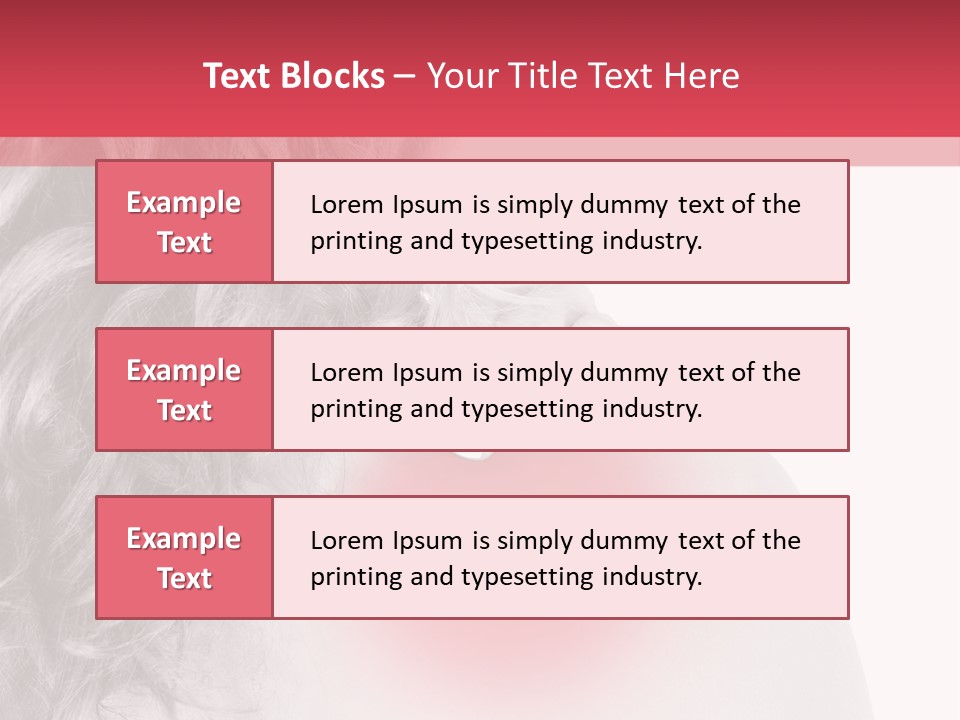 Black And White Model Tension PowerPoint Template