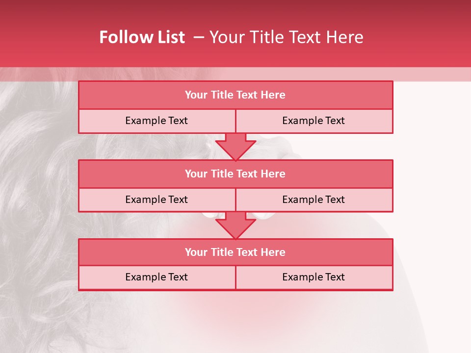 Black And White Model Tension PowerPoint Template