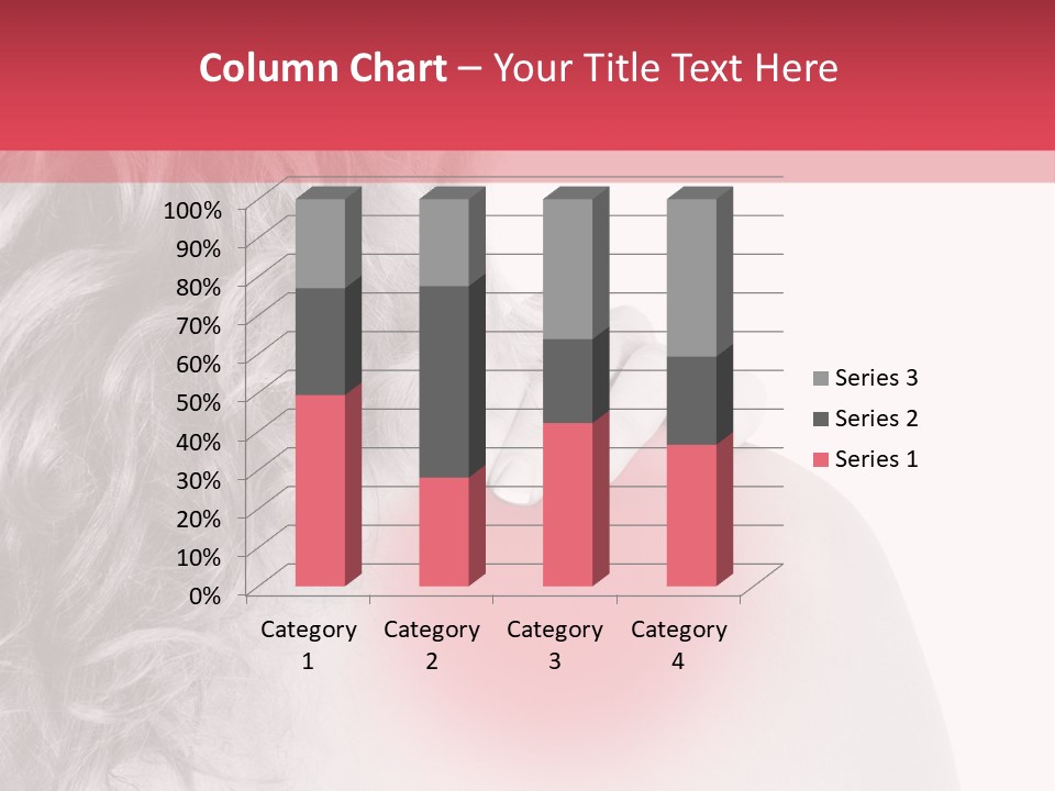 Black And White Model Tension PowerPoint Template