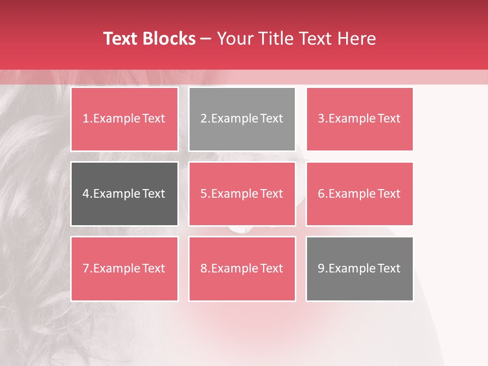 Black And White Model Tension PowerPoint Template