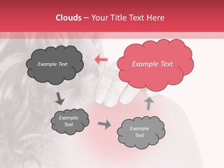 Black And White Model Tension PowerPoint Template