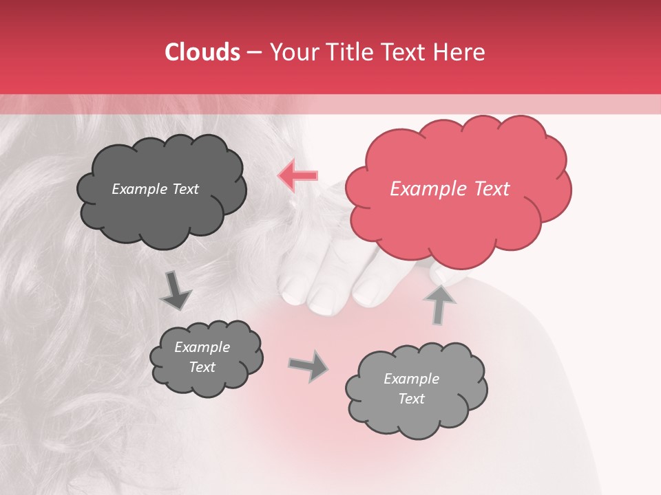 Black And White Model Tension PowerPoint Template