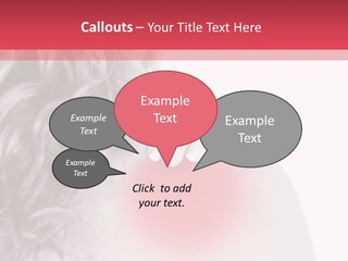 Black And White Model Tension PowerPoint Template