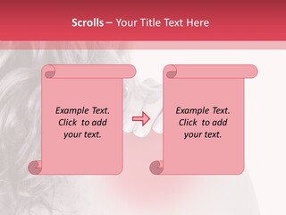 Black And White Model Tension PowerPoint Template