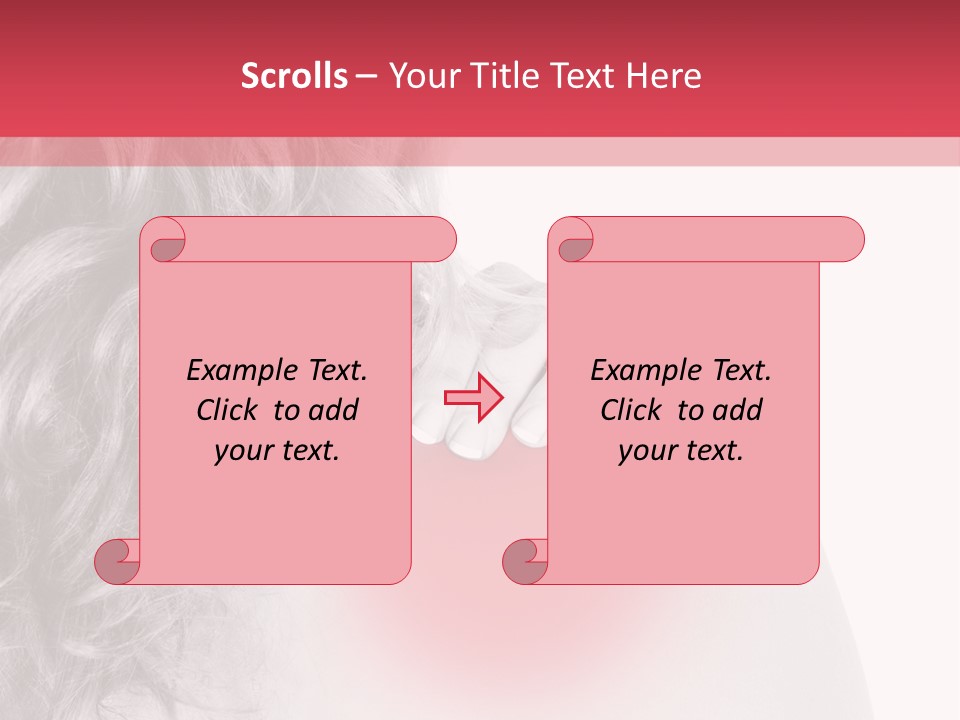 Black And White Model Tension PowerPoint Template