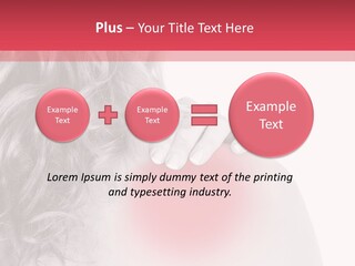 Black And White Model Tension PowerPoint Template