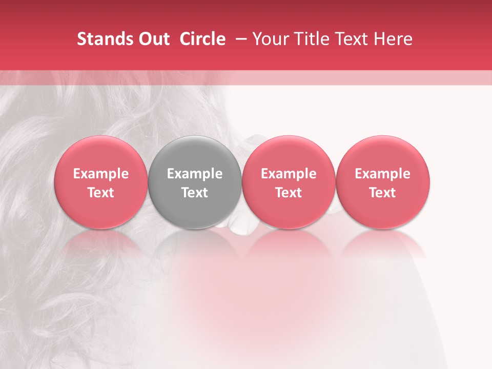 Black And White Model Tension PowerPoint Template