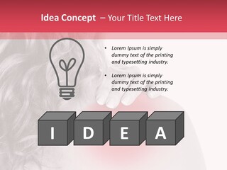 Black And White Model Tension PowerPoint Template