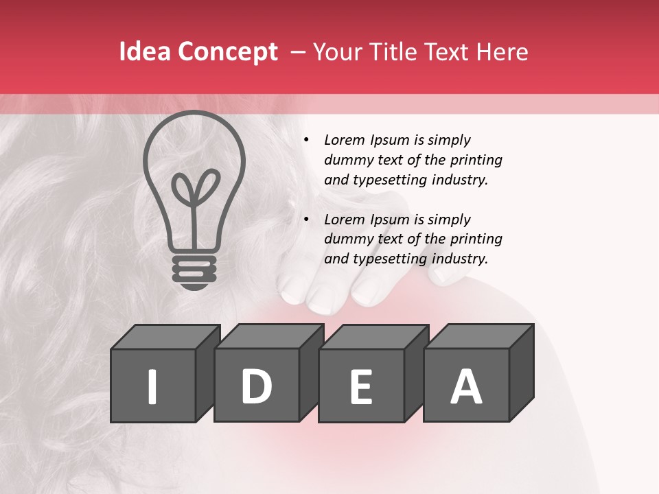 Black And White Model Tension PowerPoint Template