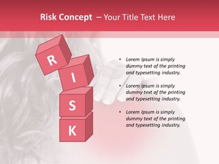 Black And White Model Tension PowerPoint Template