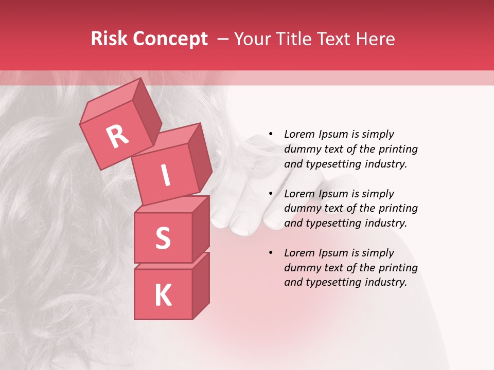 Black And White Model Tension PowerPoint Template