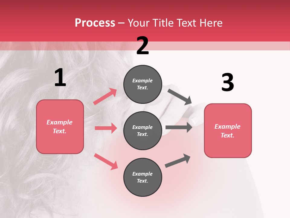 Black And White Model Tension PowerPoint Template