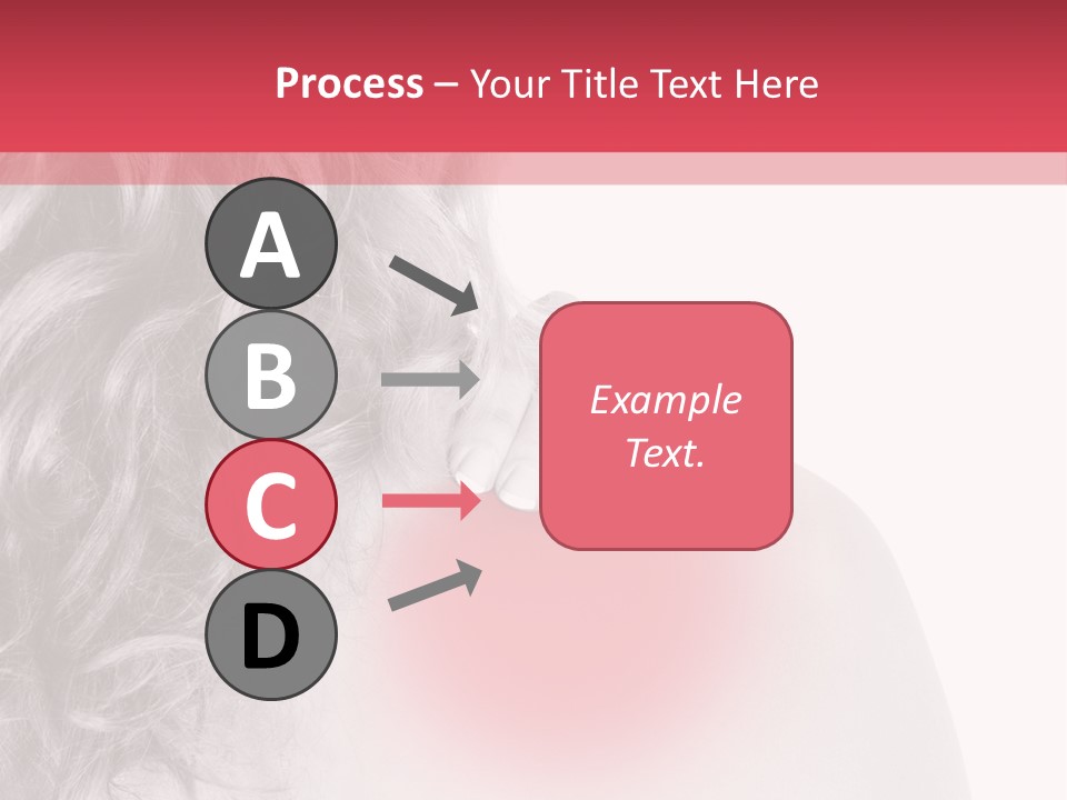 Black And White Model Tension PowerPoint Template