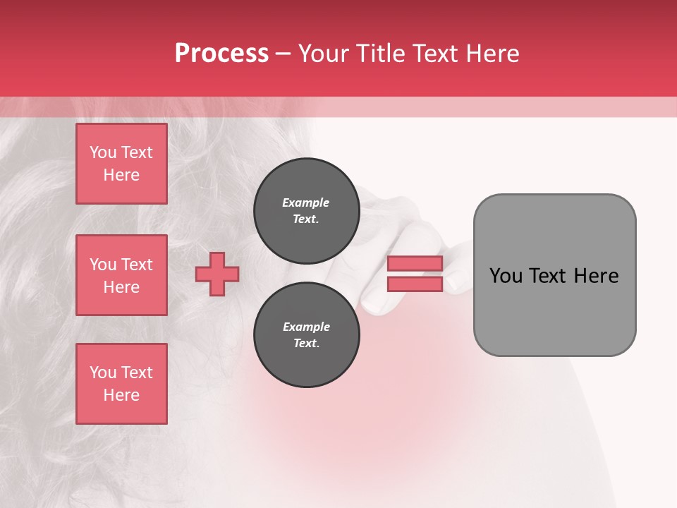 Black And White Model Tension PowerPoint Template