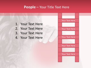 Black And White Model Tension PowerPoint Template