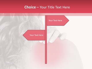 Black And White Model Tension PowerPoint Template