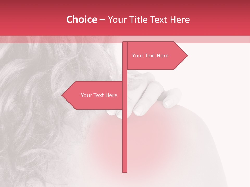 Black And White Model Tension PowerPoint Template