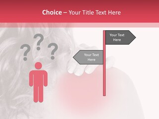 Black And White Model Tension PowerPoint Template