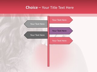 Black And White Model Tension PowerPoint Template