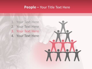 Black And White Model Tension PowerPoint Template