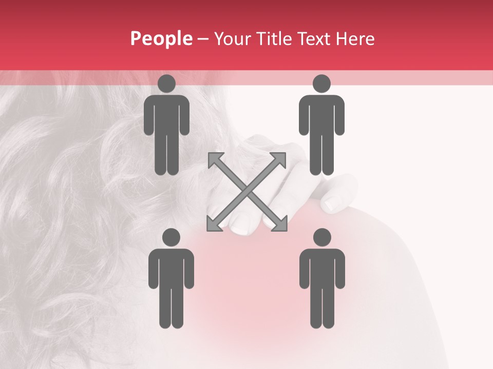 Black And White Model Tension PowerPoint Template