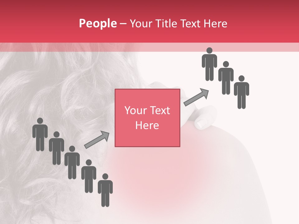 Black And White Model Tension PowerPoint Template