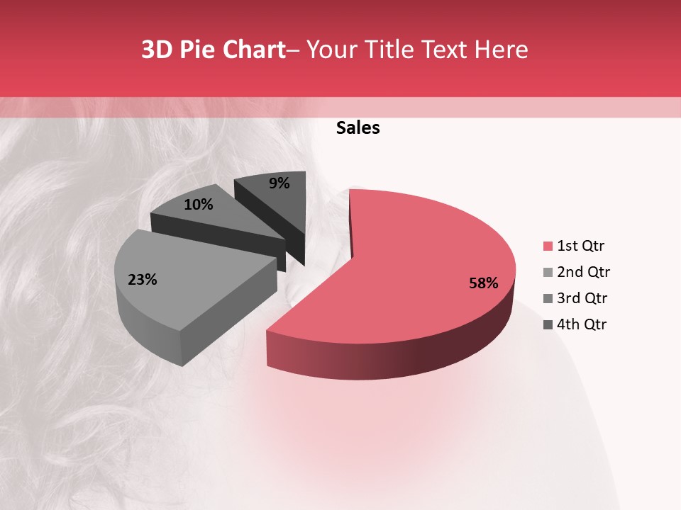 Black And White Model Tension PowerPoint Template