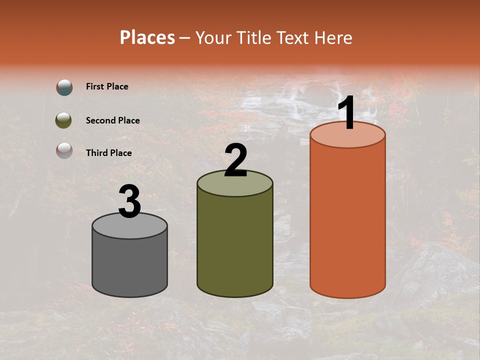 Postcard Scenic Maples PowerPoint Template