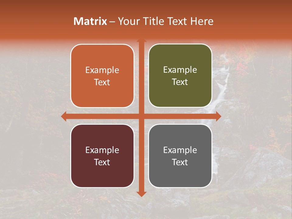 Postcard Scenic Maples PowerPoint Template