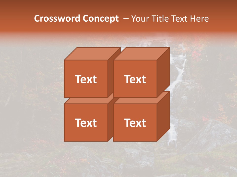 Postcard Scenic Maples PowerPoint Template