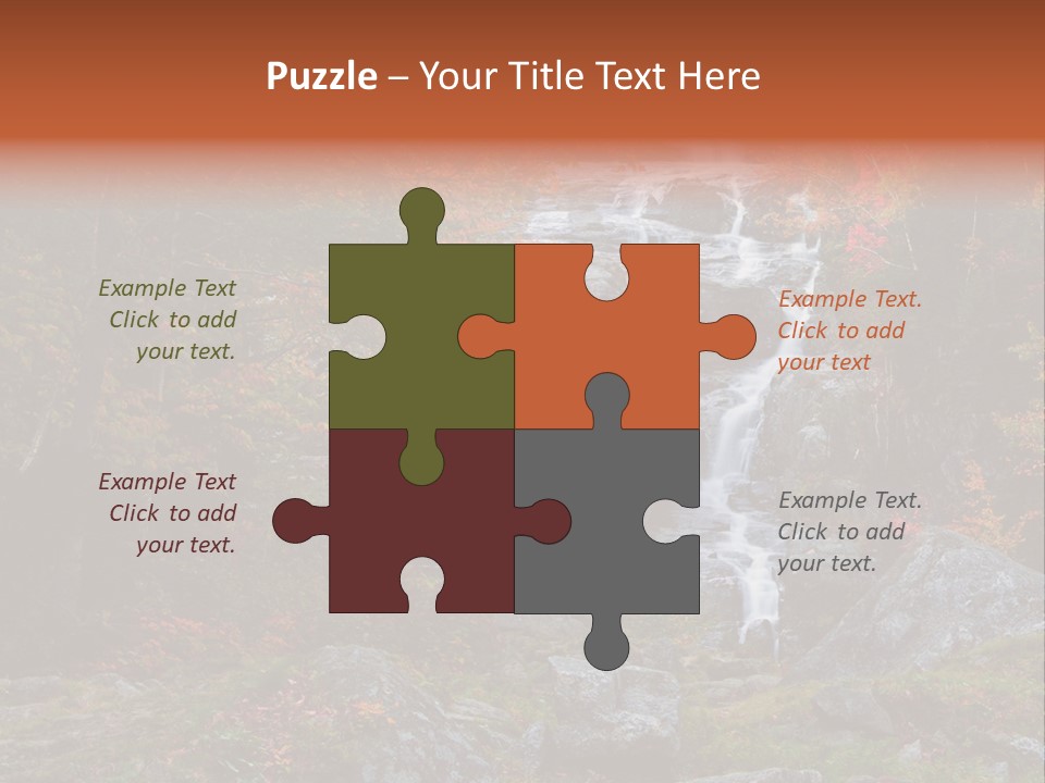 Postcard Scenic Maples PowerPoint Template