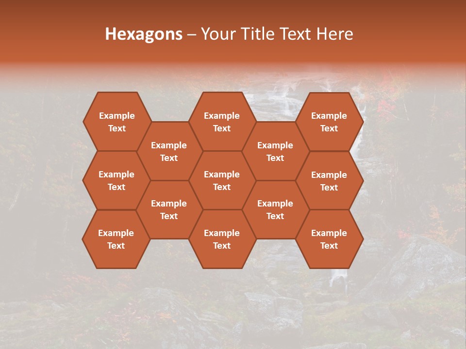 Postcard Scenic Maples PowerPoint Template