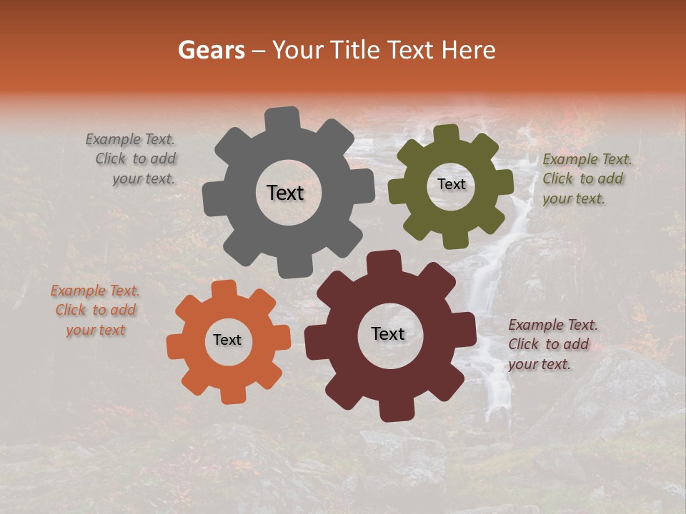 Postcard Scenic Maples PowerPoint Template