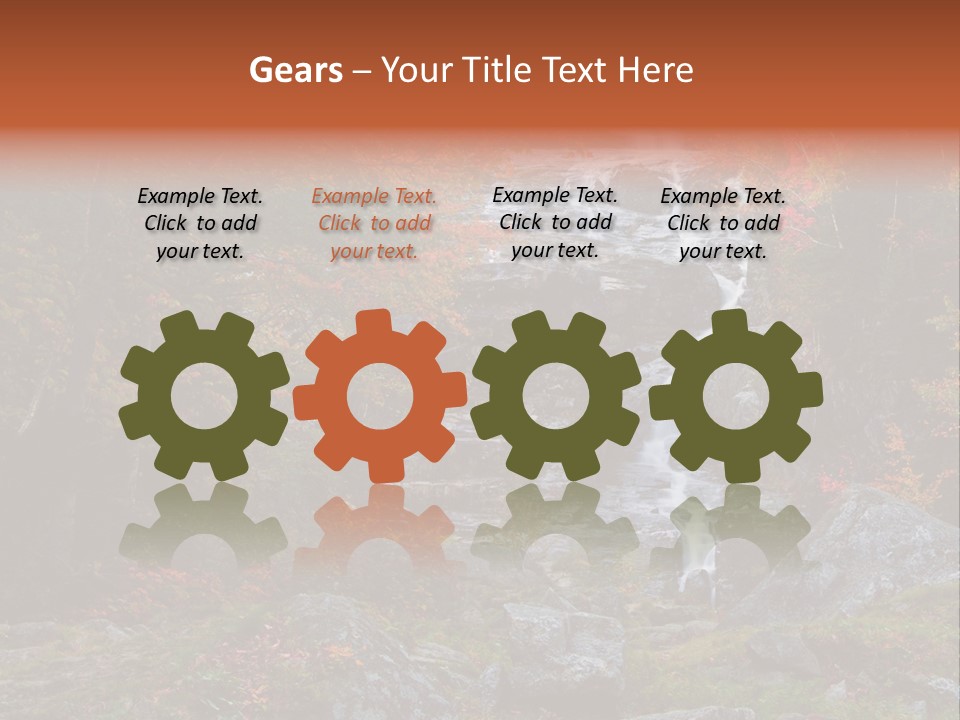 Postcard Scenic Maples PowerPoint Template