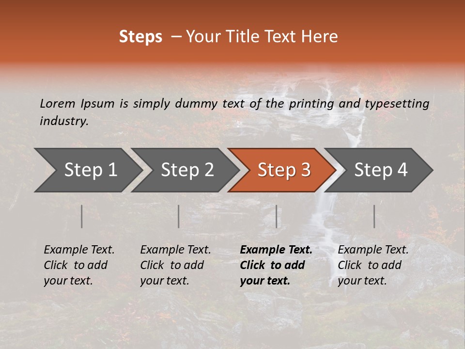 Postcard Scenic Maples PowerPoint Template