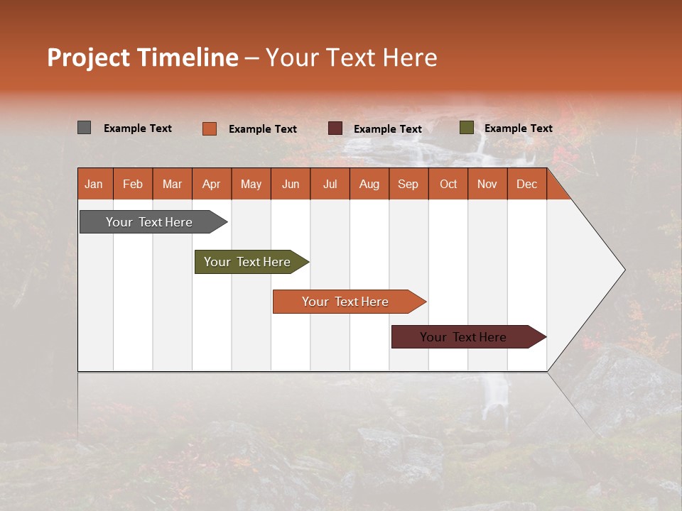 Postcard Scenic Maples PowerPoint Template
