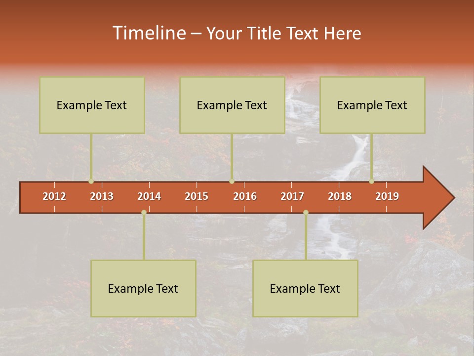 Postcard Scenic Maples PowerPoint Template