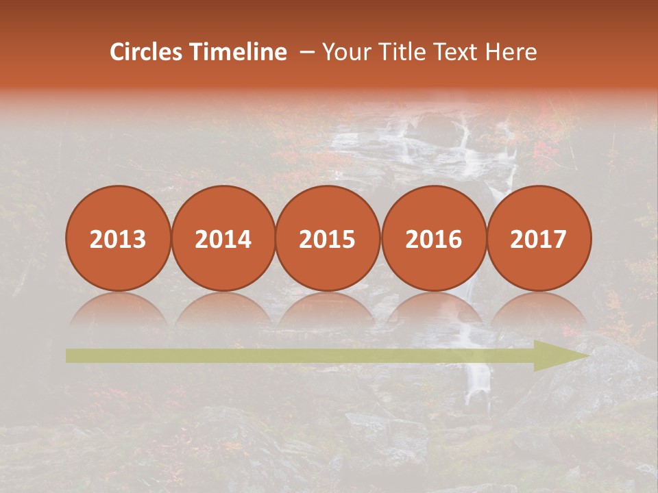 Postcard Scenic Maples PowerPoint Template