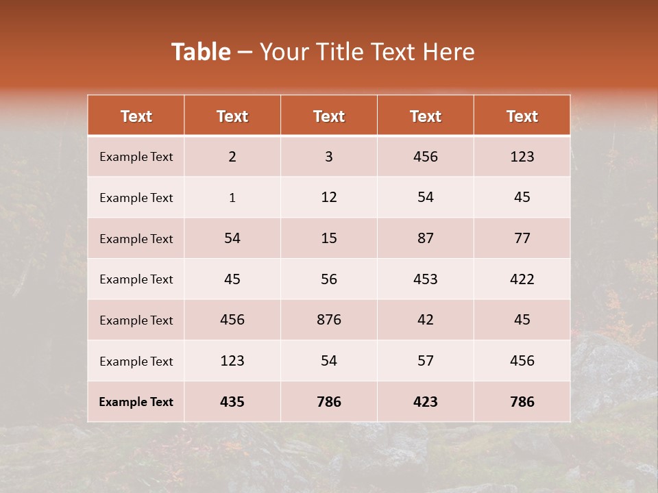 Postcard Scenic Maples PowerPoint Template