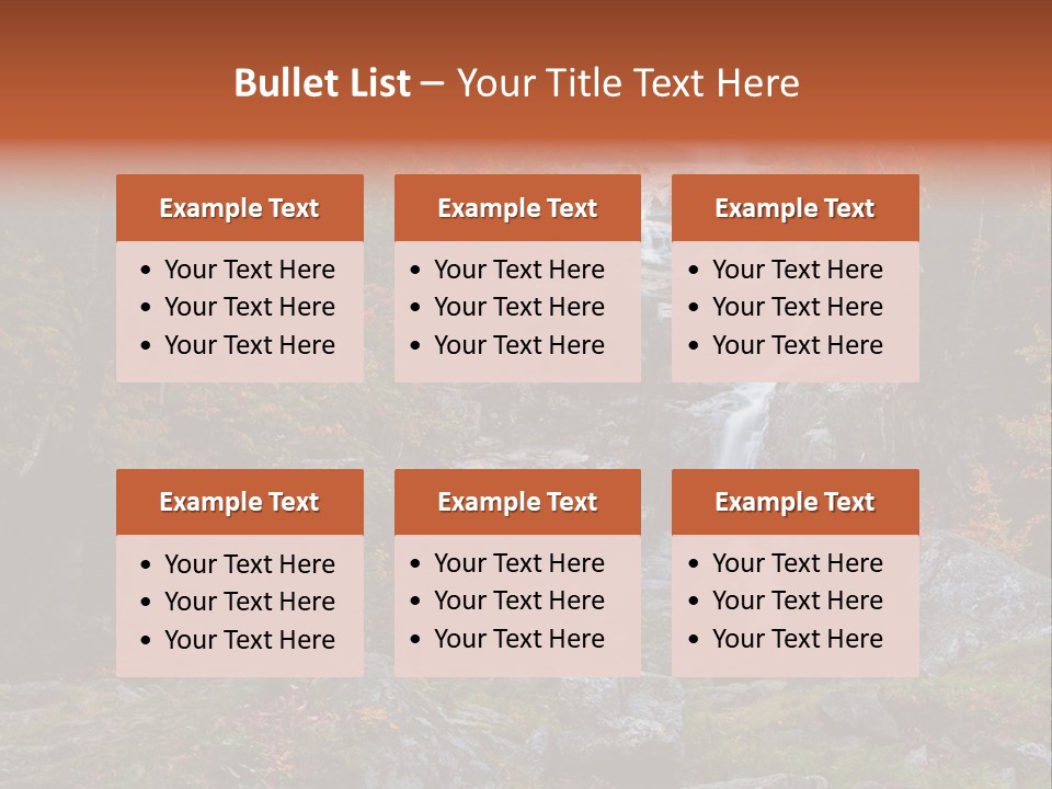 Postcard Scenic Maples PowerPoint Template