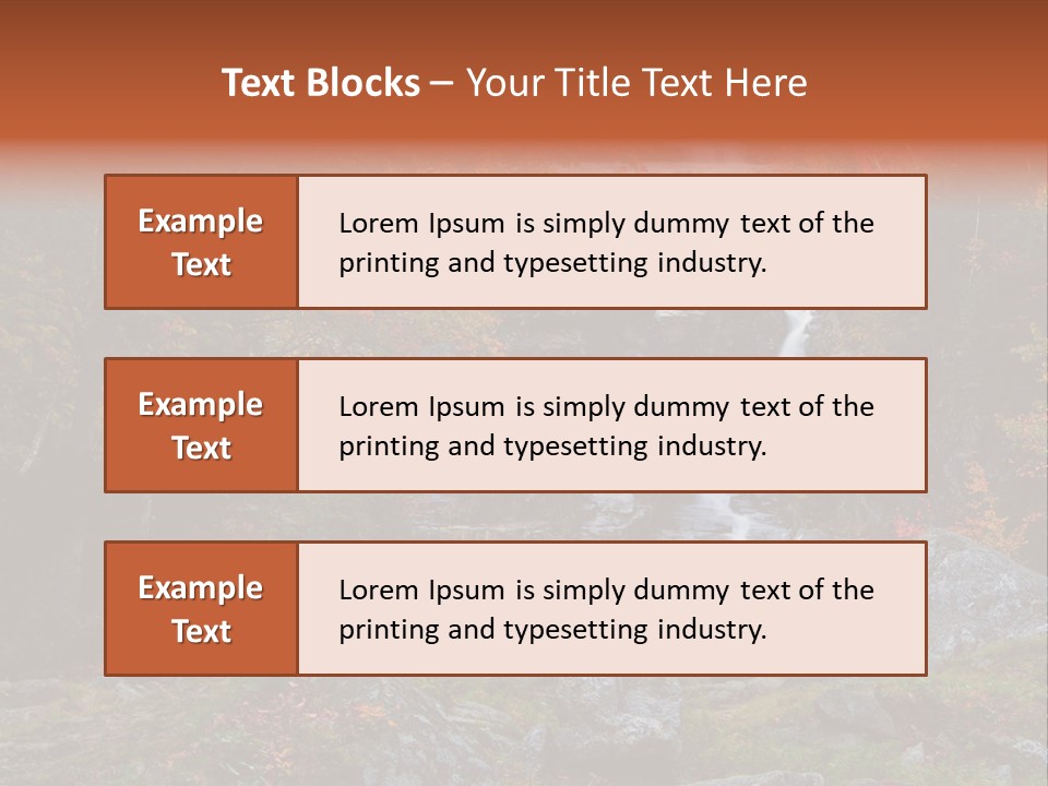 Postcard Scenic Maples PowerPoint Template