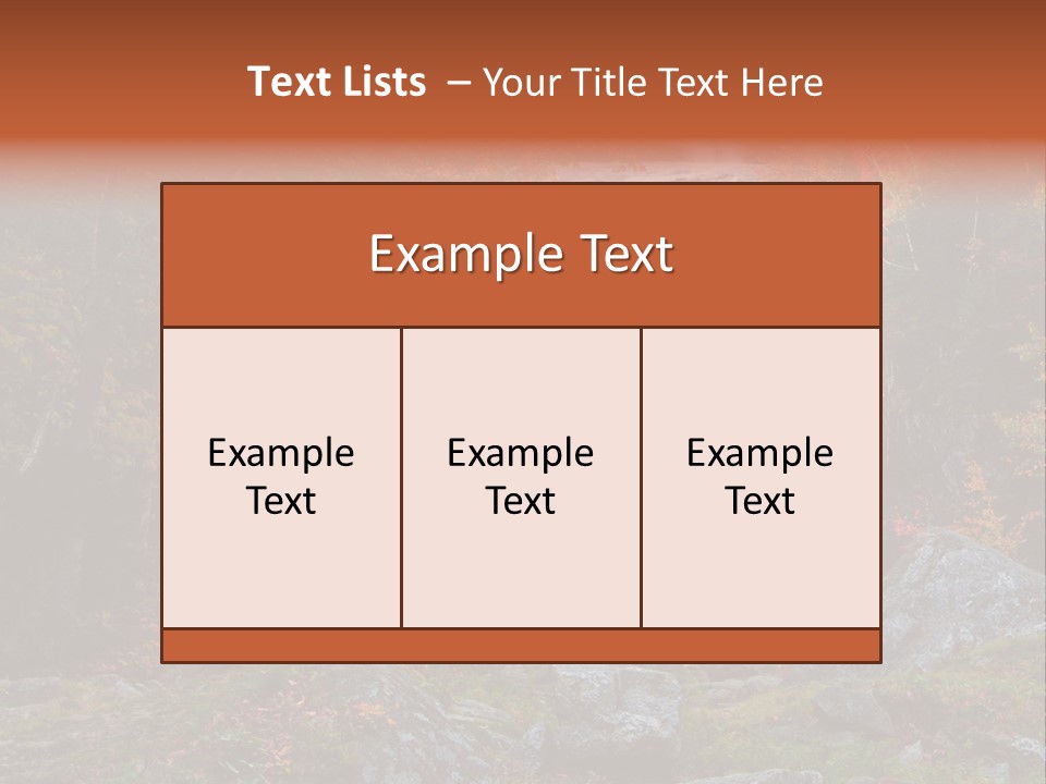 Postcard Scenic Maples PowerPoint Template
