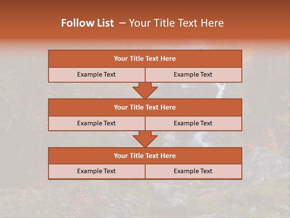 Postcard Scenic Maples PowerPoint Template