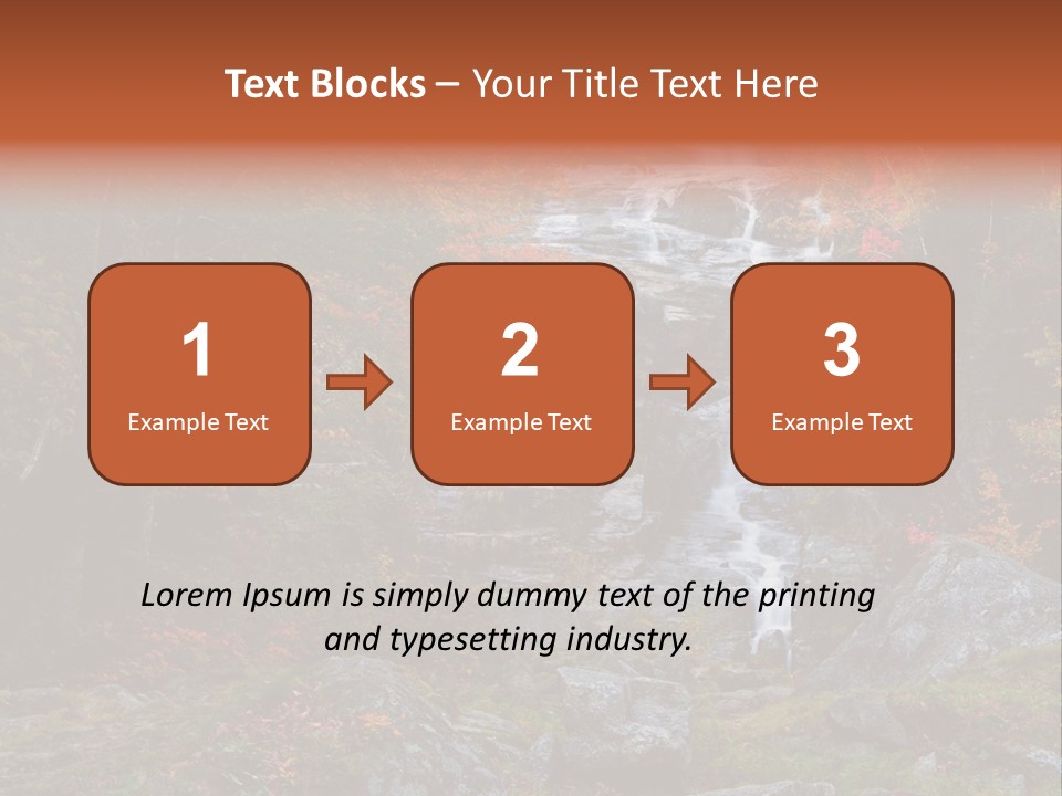 Postcard Scenic Maples PowerPoint Template