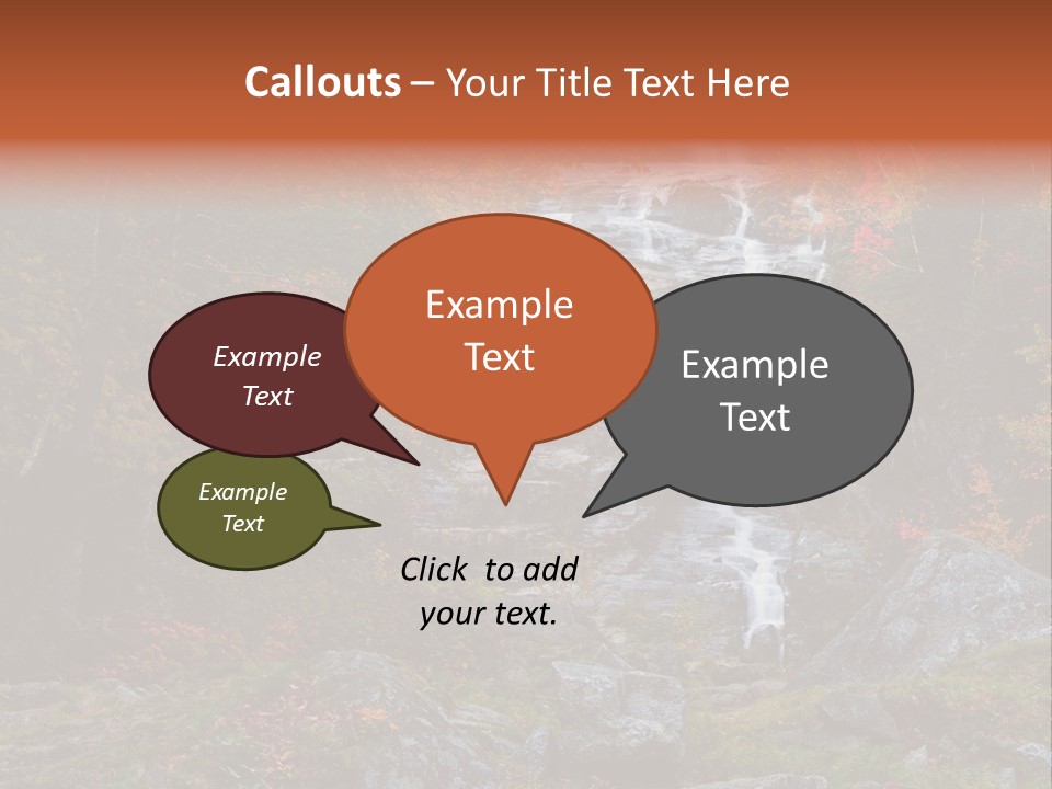 Postcard Scenic Maples PowerPoint Template